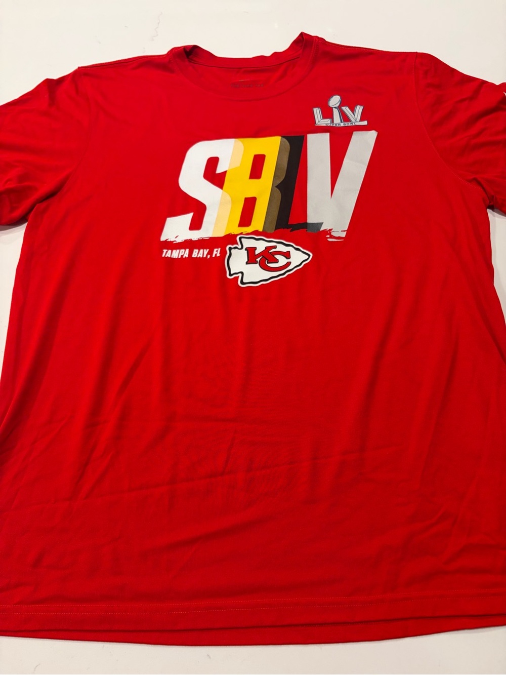 Nike Kansas City Chiefs Dri-Fit Red SBLV Graphic Tee